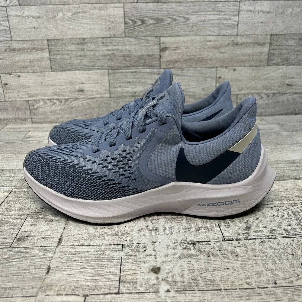 Nike Air Zoom Winflo 6 Indigo Fog Womens Size 7.5 Running Walking Travel Comfort